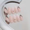French Tip Press on Nails 3D Fake Nails Shell Stick