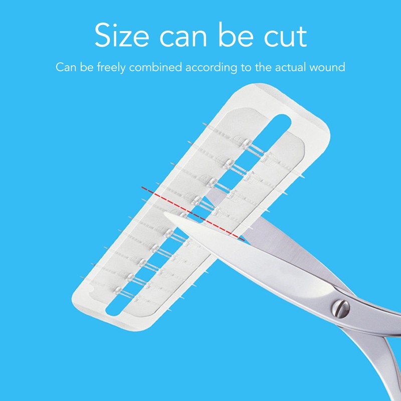 1pcs Emergency Wound Closures Adhesive Seamless Cuttable Hygienic Zip Stitch