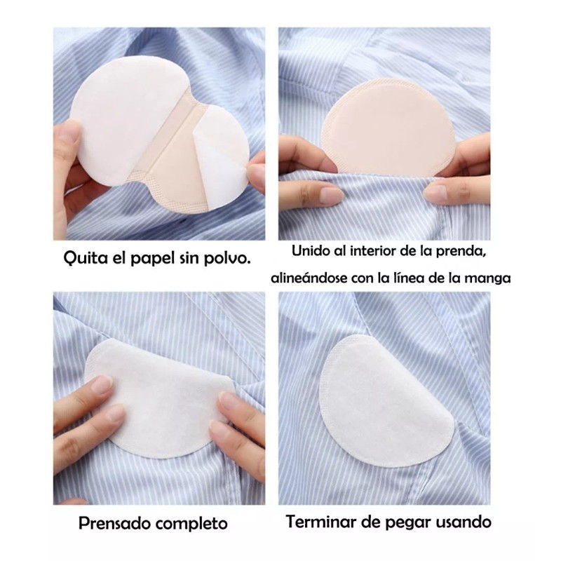 Dolores Parches Sudor Absorbe Almohadillas Axilas Cuello Evita Olor