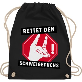 Shirtracer - Gym Bag Backpack - Teacher - Bags - Save the Fox of Silence, 01 black