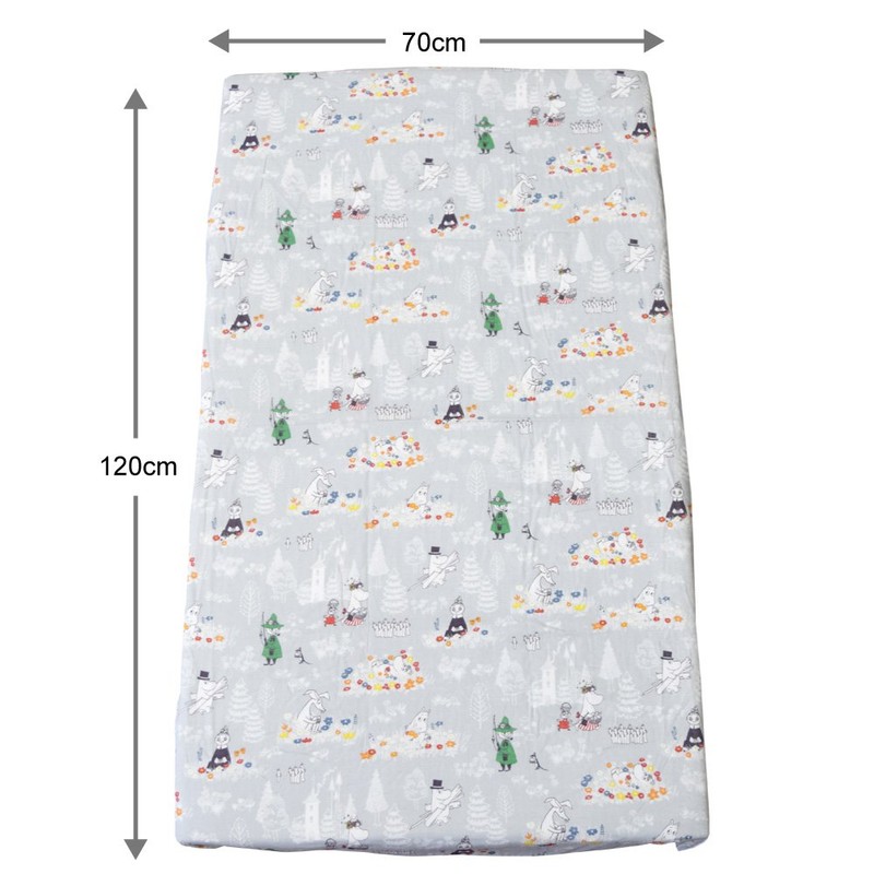 Moomin Double Gauze Fitted Sheet Baby Made in Japan Double