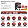 Wireless Trailer Light, Magnetic Towing Lights Kit for Trailers, Rechargeable