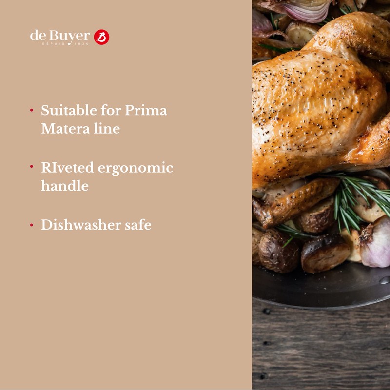 De Buyer 3709.14 Affinity Stainless Steel Lid, 14 cm Diameter