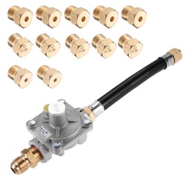 Natural Gas/Propane Grill Conversion Kits, Pressure Regulator Valve with Orifice Nozzle, Compatible with Weber Genesis and Genesis II