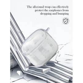 Case for JBL Tune Flex-True Wireless Noise Cancelling Earbuds,Soft Protective,Shockproof,BOVUGAC High Transparency TPU Case Cover for Tune Flex Earbuds with Keychain & Cleaning Kit & Lanyard-Clear