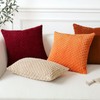 Sungeek Set of 2 Rust Soft Corduroy Decorative Cushion Covers