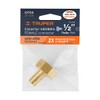 Truper CF-1/2B, Conector sencillo 1/2", hembra, de latón maquinado