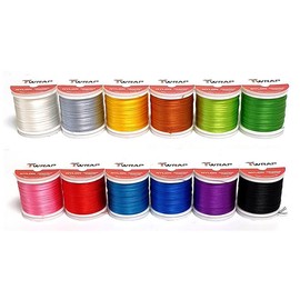 Lot of 12ea Nylon Rod Wrapping Threads A,C,E sizk (JK Series) (JK005 (A Size))