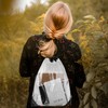 Rumyve Drawstring Fitness Bag,PVC Clear Drawstring Bag,Waterproof Sports Backpack String