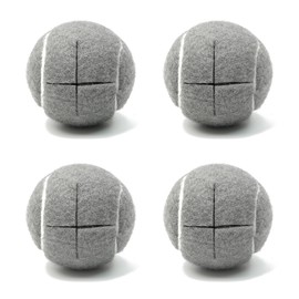 Precut Tennis Balls for Walkers 4 PCS Walker Tennis Ball for Furniture Legs and Floor Protection Heavy Duty Long Lasting Felt Pad Glide,Fit Most Walkers