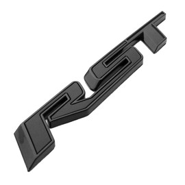 1Pcs RST Tailgate Emblem Badge Letter Inserts Replacement For 2019 2020 2021 Silverado 1500 Tahoe Yukon SUV 4x4 (Matt Black)