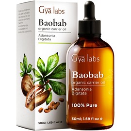Gya Labs Gya Labs Organic Baobab Oil for Skin - Natural & Pure Baobab Oil for Hair Growth - Cold Pressed Baobab Oil for Face, Comforting & Nourishing (50ml)