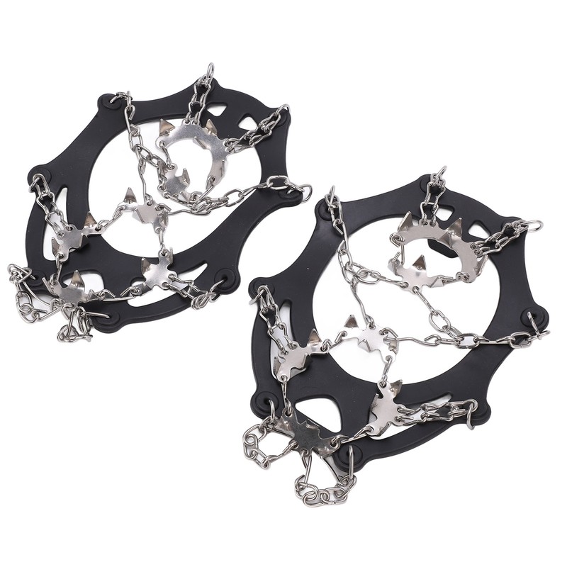 Ice Traction Cleats Shoe Crampons Snow Grips with 19 Spikes