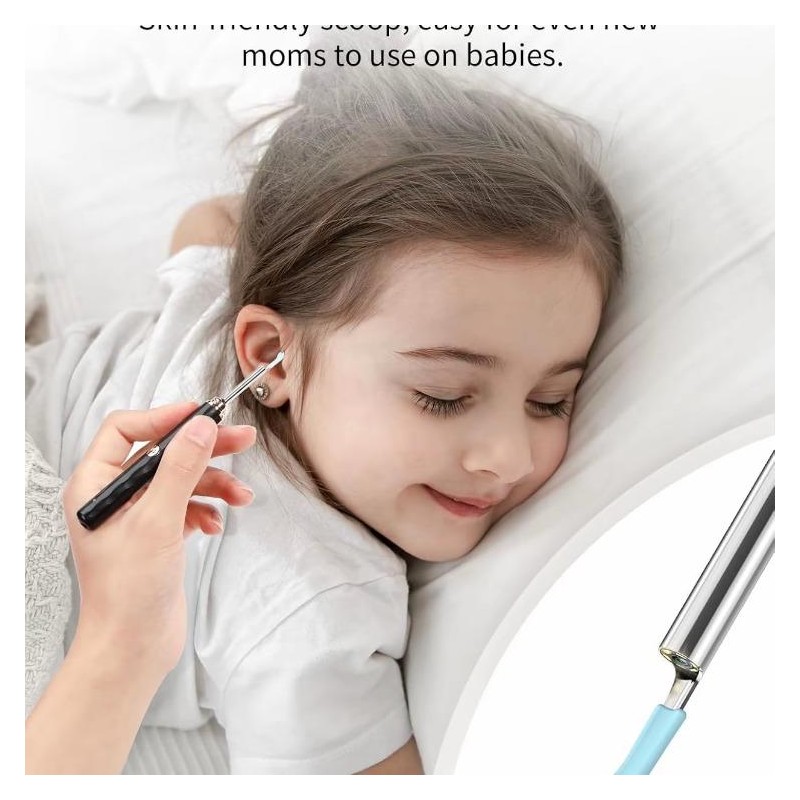 Ear Wax Removal Tool with Camera & Light - 7Counts
