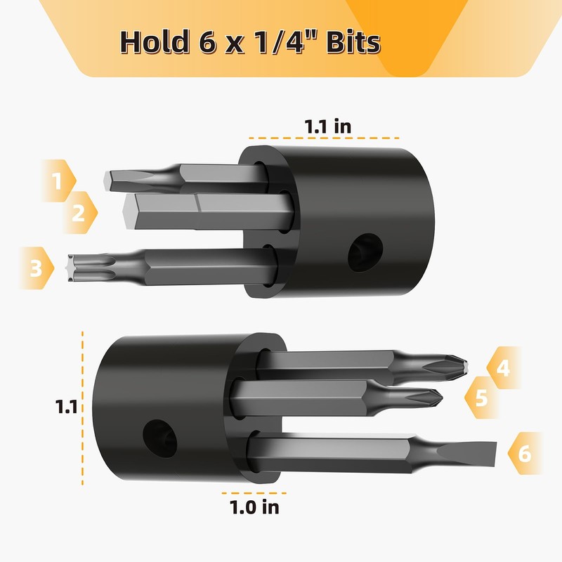 20V Drill Bit Holder Compatible with ‎DeWalt Impact Driver Tool