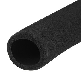 sourcing map Foam Grip Hose Handle Non-Slip Fitness Equipment Tool Grip Support 25 mm Inner Thickness 5 mm Wall Thickness 195 mm Black