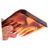 PACKOVE 2Pcs Tooth Combs Retro Wide Tooth Hairdressing Combs for