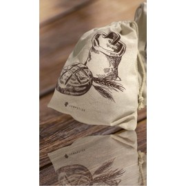 Natural Linen Bread Bags - 2 pack - Large 13 x15 inches. Ideal for Homemade Bread, Reusable, Gift, Christmas Gift, Storage for Artisan Bread - Bakery & Baguette Bag