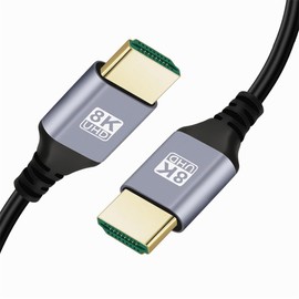 xiwai Cable HDMI 2.1 HDTV tipo A macho a macho 8K 4K Hyper Super Flexible Ultra Delgado Cable de alta velocidad para computadora HDTV 5.0M