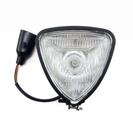 TASWK Faro delantero de motocicleta de 12 V, haz alto y bajo, H6 35/35 W, bombilla Bobber Chopper Cafe Racer Brat