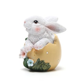 Hodao Easter Bunny Decorations Spring Home Decor Bunny Figurines(Resurrection Protein Rabbit 1)