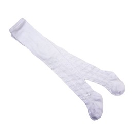 Filloie Cocobambi Formal Baby and Children's Tights, White, 33.5 inches (85 cm), Slide Stop, Ribbon Included