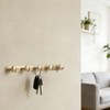 Goo-Ki 1 Pack Champagne Bronze Coat Rack Wall Mount Heavy