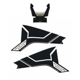 labelbike - Kit of 3 Motorcycle Tank Stickers Compatible with Honda Africa Twin Adventure Black 1100L