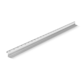 blizz-z Terraflex Aluminium Spacer Profile, Aluminium, Length: 2 m x H: 38 mm x D: 44.5 mm (Pack of 1), Facade Connection, Gravel Catching Strip, End Strip for Patio, Balcony, Rustproof, Made in