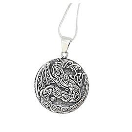 Dragon Pendant Necklace for Men and Women | Chinese, Celtic, Welsh Dragon 925 Sterling Silver Pendant | Medieval Mythic Dragon Totem Pendant, Dragon Jewelry (Chinese Dragon)