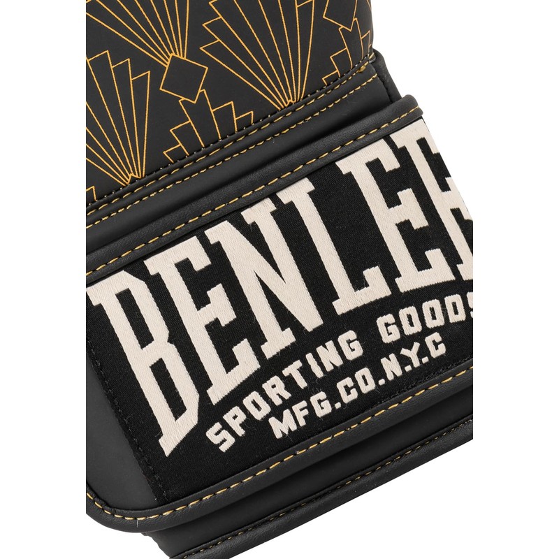 Benlee Manford Faux Leather Boxing Gloves Black/Gold 12 oz