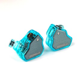 Linsoul 7Hz x Crinacle Zero:2 In Ear Monitor, Updated 10mm Dynamic Driver IEM, Wired Earbuds Earphones, Gaming Earbuds, with OFC IEM Cable for Musician (Blue, Without Mic)