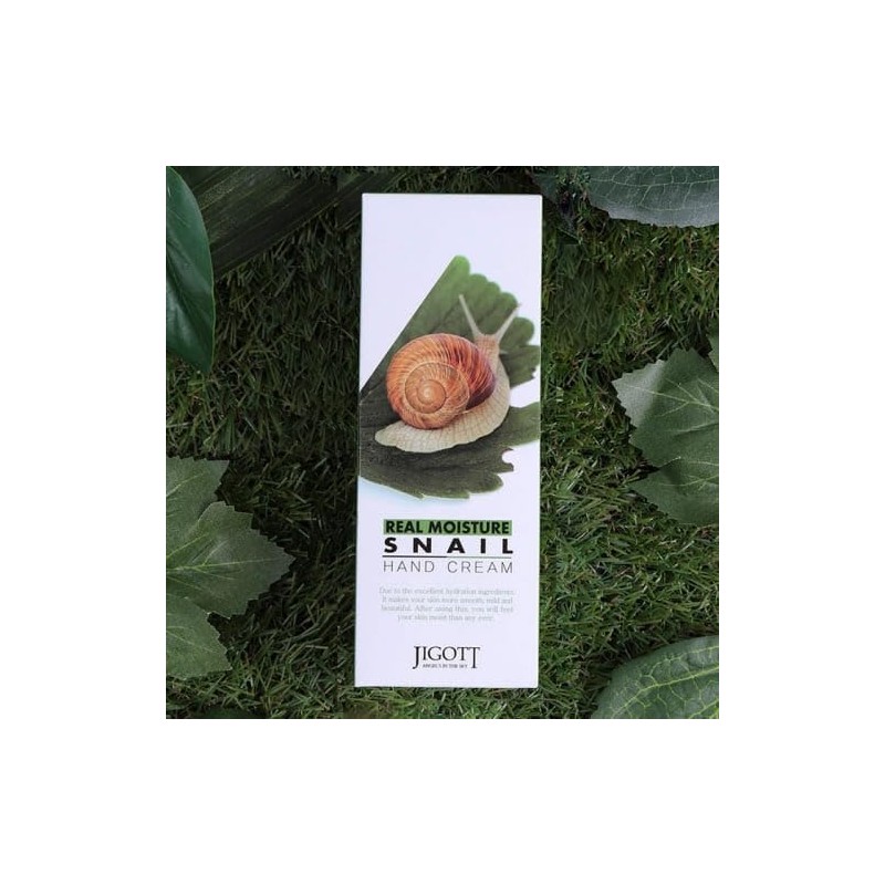 Jigott Real Moisture Snail Hand Cream 100ml/3.38fl.oz - Excellent Hydration