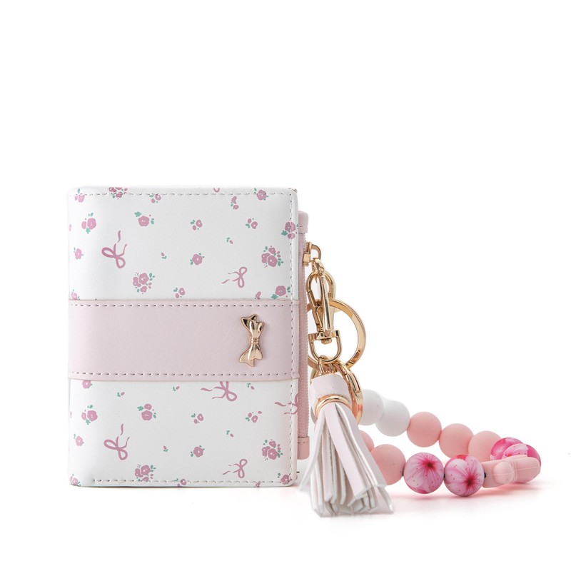 Tomolucky Direct Small Wallets Girls Cute Coquette Floral Bow Wallet