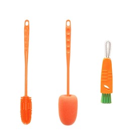 flaschenbürste Set,flaschenreiniger,reinigungsbürste,flaschenbürste lang,flaschenbürste Baby,bürste Reinigung 3 Stück