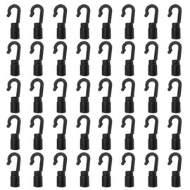 Zelerdo 40 Pack Kayaks Bungee Shock Cord Hook for 3/16 inch,1/5 inch,13/64 inch and 7/32 inch Rope