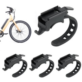 PAVIKE Bicycle Light Holder, Set of 4, Bicycle Flashlight Lamp Holder, Bicycle Light Mount Bracket, Adjustable Headlight Holder, Bike Headlight Mount, For Mounting/Fixing, Bicycle Light, Bike Clip