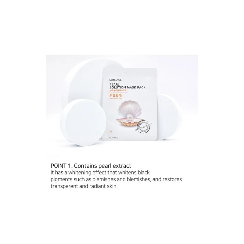 Mascarilla Coreana De Perlas Para Piel spera Opaca (30pz) Mixta