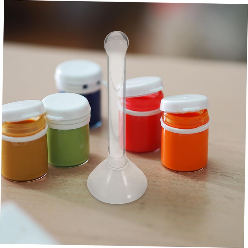 Tofficu Manual Grinding Rod Glass Pestle Round Handle for Paints
