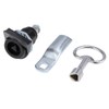 sourcing map Triangle Cam Lock 1-1/4" Cylinder Length Fits Up