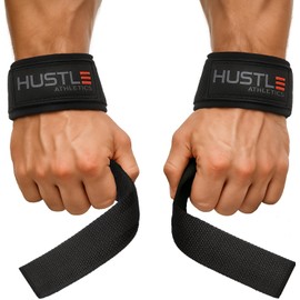 Lifting Straps for Weightlifting & Deadlifts – 21" Wrist Straps with Thick Neoprene Padding – Pro Heavy Duty Gym Wrist Wraps for Powerlifting, Bodybuilding & Strength Training for Men & Women (STEALTH)