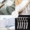 TA-VIGOR 30Pcs Curtain Hooks Adjustable, Plastic Lift Curtain Tape Hooks
