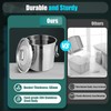 304 Stainless Steel Airtight Canister for Kitchen, 3.2Gal Canisters Container