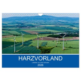 Harzvorland Luftbilder 2026 (Wandkalender 2026 DIN A4 quer), CALVENDO Monatskalender