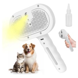 Cepillo Para Perros 3 En 1 , Gatos Vapor Peine Para Mascota