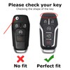 HOUTIAN 2-Pack for Ford 5-Button Key Fob Cover, for 2013-2017