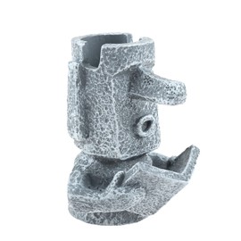 Etermeta Moai Statue Pen Holder, Unique Glasses Stand, Pen Stand, Tabletop Storage, Desktop Figurine, 3.5 x 2.0 inches (9 x 5 cm)