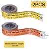Kzouenzu Tailor's Tape Measure 2 in 1, Double-Sided Flexible Body