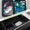Bagentry 10 Pieces Black Portable Metal Travel Floss Picks Case,