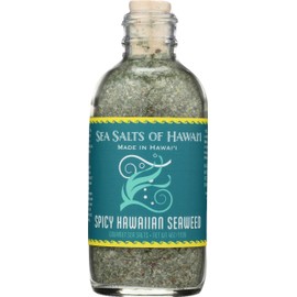 Sea Salts of Hawaii Spicy Hawaiian Seaweed Sea Salt, 4oz. Made in Hawaii